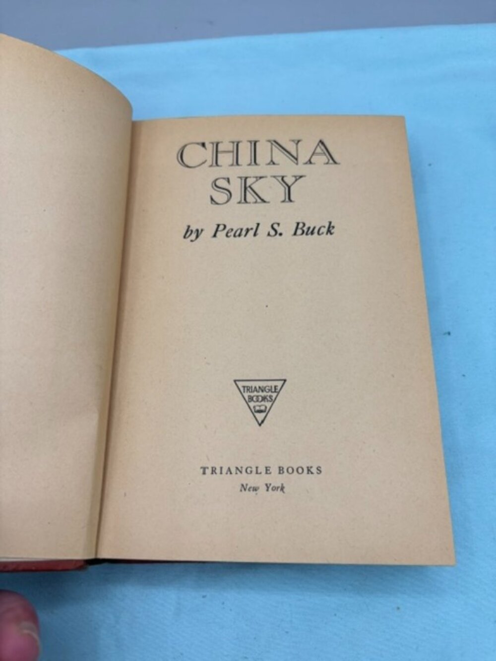 China Sky By Pearl S. Buck 1943 Hardcover.